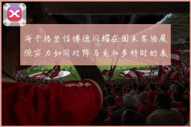 海于格坚信博德闪耀在国米客场展现实力如同对阵马竞和多特时的表现